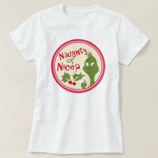 Dr. Seuss | Der Grinch - Böse oder Nett? T-Shirt (Design vorne)