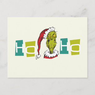 Dr. Seuss   Der Grinch - Ho Ho Ho Postkarte