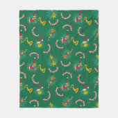 Dr. Seuss| Der Grinch| Merry Grinchmas Pattern Fleecedecke (Vorderseite)