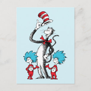 Dr. Seuss Der Kater mit Hut, Ding Eins und Ding Postkarte