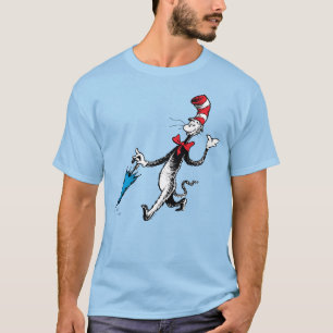Dr. Seuss   Der Kater mit Hut Regenschirmspazierga T-Shirt