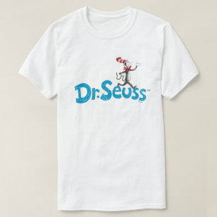 Dr. Seuss   Der Kater mit Hut Vintage-Logo T-Shirt