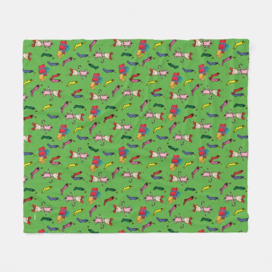 Dr. Seuss | Der Knackpunkt | Cindy-Lou Who Pattern Fleecedecke (Vorderseite (Horizontal))