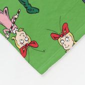 Dr. Seuss | Der Knackpunkt | Cindy-Lou Who Pattern Fleecedecke (Ecke)
