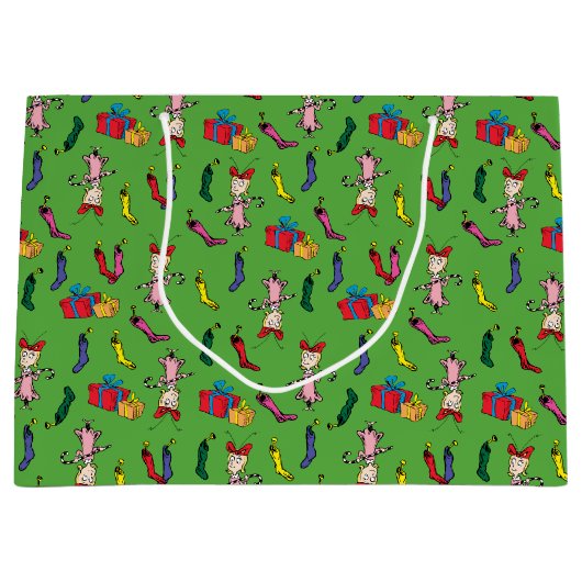 Dr. Seuss | Der Knackpunkt | Cindy-Lou Who Pattern Große Geschenktüte (Vorderseite)