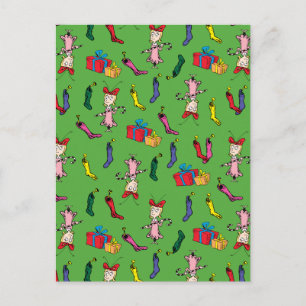 Dr. Seuss   Der Knackpunkt   Cindy-Lou Who Pattern Postkarte