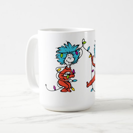 Dr. Seuss | Der Knackpunkt | Ding 1 & Ding 2 tanze Kaffeetasse (Vorderseite Links)