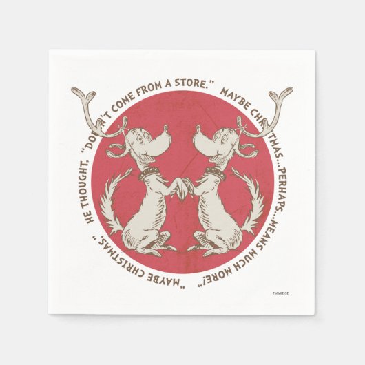 Dr. Seuss | Der Knackpunkt | Max. Weihnachtsangebo Serviette (Vorderseite)