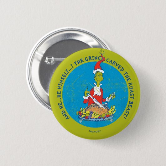 Dr. Seuss | Der Knackpunkt | Weihnachtsgebäck Button (Vorne & Hinten)