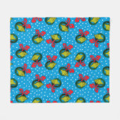 Dr. Seuss | Der Knackpunkt | Weihnachtsmuster Fleecedecke (Vorderseite (Horizontal))