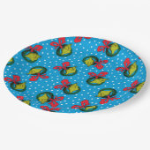 Dr. Seuss | Der Knackpunkt | Weihnachtsmuster Pappteller (Schrägansicht)