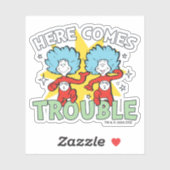 Dr. Seuss | Die eine Sache hier kommt aus Schwieri Aufkleber (Blatt)