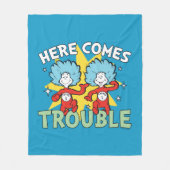 Dr. Seuss | Die eine Sache hier kommt aus Schwieri Fleecedecke (Vorderseite)