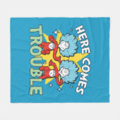 Dr. Seuss | Die eine Sache hier kommt aus Schwieri Fleecedecke (Vorderseite (Horizontal))