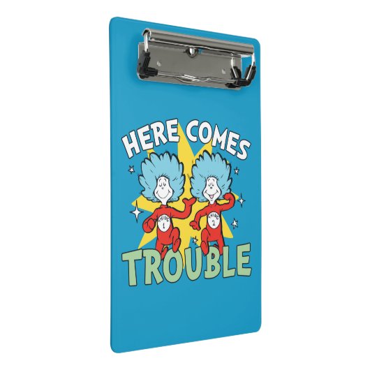 Dr. Seuss | Die eine Sache hier kommt aus Schwieri Mini Klemmbrett (Schrägansicht)