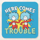 Dr. Seuss | Die eine Sache hier kommt aus Schwieri Rechteckiger Pappuntersetzer (Vorderseite)