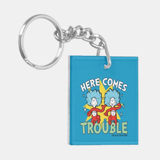 Dr. Seuss | Die eine Sache hier kommt aus Schwieri Schlüsselanhänger (Vorderseite links)