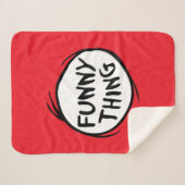 Dr. Seuss | Die eine Sache zwei - die lustige Sach Sherpadecke (Vorderseite (Horizontal))