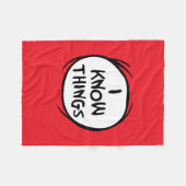 Dr. Seuss | Die eine Sache zwei - ich weiß, was Fleecedecke (Vorderseite (Horizontal))