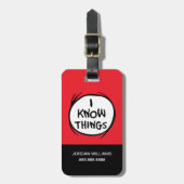 Dr. Seuss | Die eine Sache zwei - ich weiß, was Gepäckanhänger (Vorderseite vertikal)