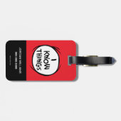 Dr. Seuss | Die eine Sache zwei - ich weiß, was Gepäckanhänger (Rückseite horizontal)