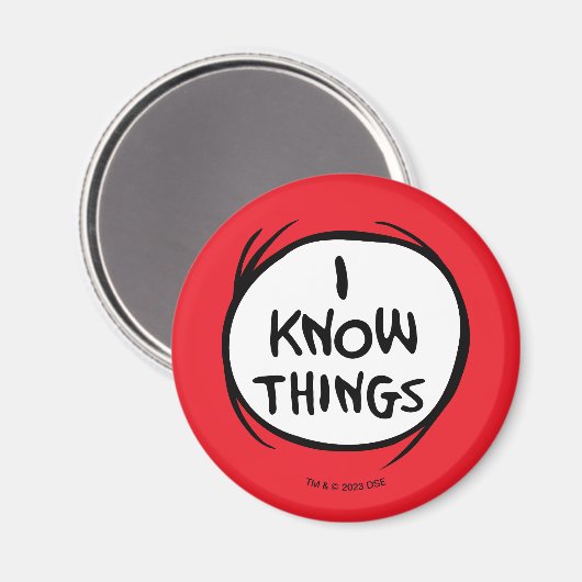 Dr. Seuss | Die eine Sache zwei - ich weiß, was Magnet (Vorderseite/Rückseite)