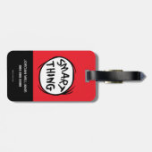 Dr. Seuss | Die eine Sache zwei - Kluges, Gepäckanhänger (Rückseite horizontal)