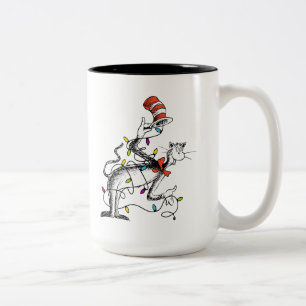 Dr. Seuss   die Grinch   boshafte Katze im Hut Zweifarbige Tasse