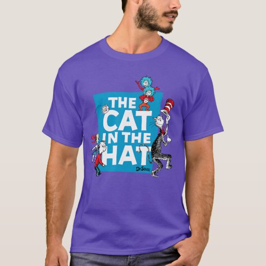 Dr Seuss Die Katze im Hut Charaktere T-Shirt (Vorderseite)