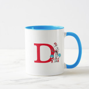 Dr. Seuss Die Katze im Hut, Ding Eins Monogramm D Tasse