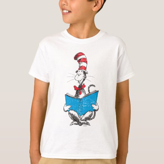 Dr. Seuss | Die Katze im Hut - Lesen T-Shirt (Vorderseite)