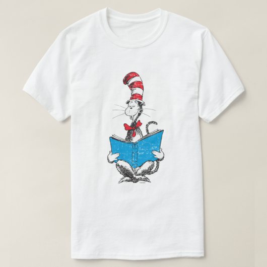 Dr. Seuss | Die Katze im Hut - Lesen T-Shirt (Design vorne)