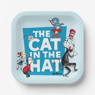 Dr. Seuss   Die Katze im Hut-Logo - Figuren Pappteller