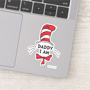 Dr. Seuss Die Katze im Hut - Papa ich bin's Aufkleber