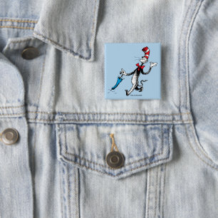 Dr. Seuss Die Katze im Hut Regenschirm Spazierga Button