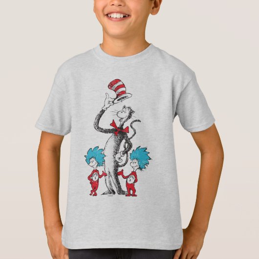 Dr. Seuss | Die Katze im Hut, Sache 1 & Sache 2 T-Shirt (Vorderseite)