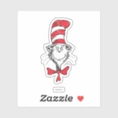 Dr. Seuss | Die Katze im Hutkopf - Vintag Aufkleber (Blatt)