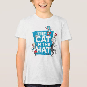 Dr. Seuss   Die Katze im Hutlogo - Zeichen Tri-Blend Shirt