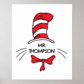 Dr. Seuss | Die Katze im Namen eines benutzerdefin Poster (Vorne)
