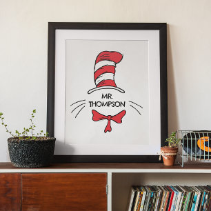 Dr. Seuss   Die Katze mit dem Hut Benutzerdefinier Poster