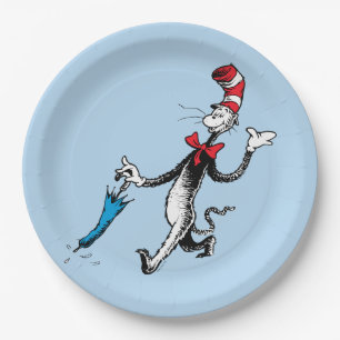Dr. Seuss   Die Katze mit dem Hut Regenschirm Walk Pappteller