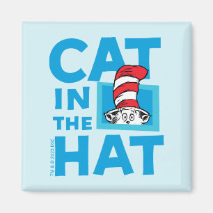 Dr. Seuss   Die Katze mit Hut Logo Magnet
