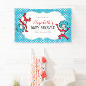 Dr. Seuss, die zwei Dinge | Twins Baby Dusche Banner (Insitu)