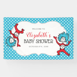 Dr. Seuss, die zwei Dinge | Twins Baby Dusche Banner