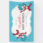 Dr. Seuss, die zwei Dinge | Twins Baby Dusche Banner (Vertikal)