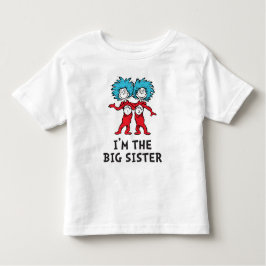 Dr. Seuss, die zwei Dinge | Twins | Big Sister Kleinkind T-shirt
