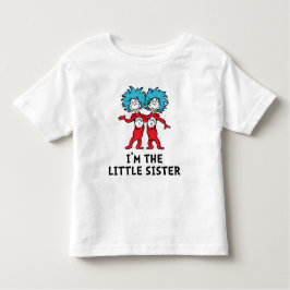 Dr. Seuss, die zwei Dinge | Twins | Big Sister Kleinkind T-shirt
