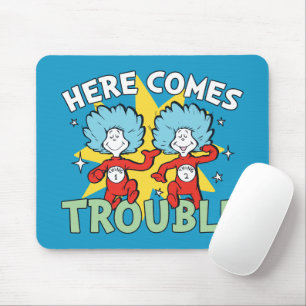Dr. Seuss Ding Eins Ding Zwei Ärger Kommt Mousepad
