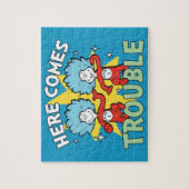 Dr. Seuss | Ding Eins Ding Zwei Ärger Kommt Puzzle (Vertikal)