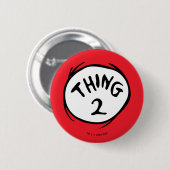 Dr. Seuss | Ding Eins Ding Zwei - Ding Zwei Button (Vorne & Hinten)